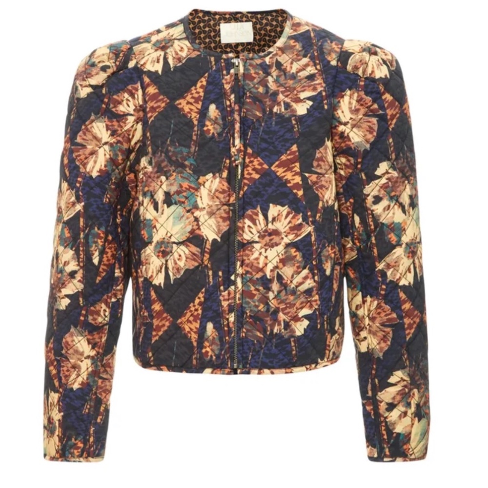 Ulla Johnson- Clarisse Quilted Jacket Navy blue